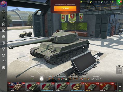 wot blitz tank rank